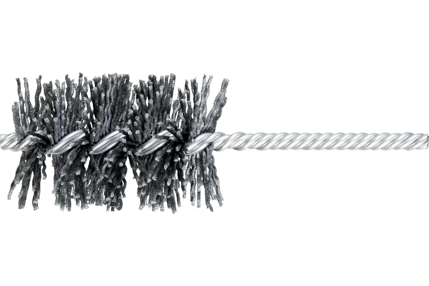 Picture of Pferd Abrasive 84060 Pferd M-BRAD® Power Tube Brush - 1-3/4" Dia. .040/120 Grit Silicon Carbide 1/4" Stem